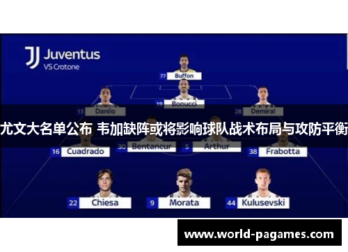 尤文大名单公布 韦加缺阵或将影响球队战术布局与攻防平衡